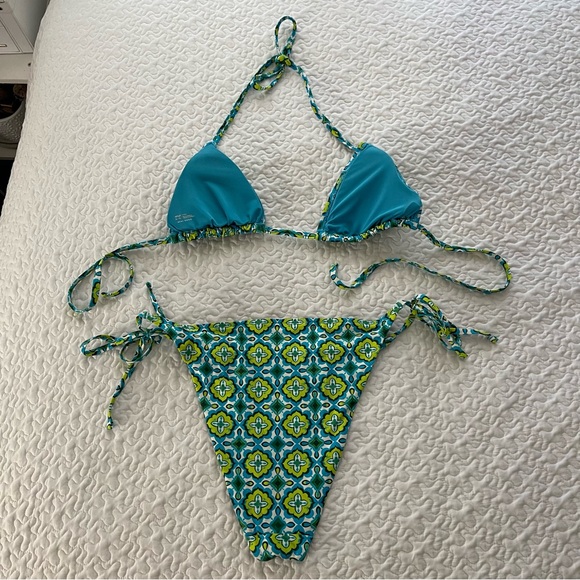 Aerie Patterned String Bikini - Picture 2 of 3